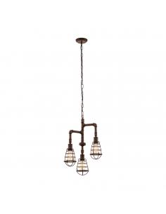 EGLO 49808 - PORT SETON Living Room Lamp in Antique Brown Steel