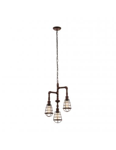 EGLO 49808 - PORT SETON Living Room Lamp in Antique Brown Steel