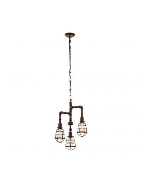 EGLO 49808 - PORT SETON Living Room Lamp in Antique Brown Steel