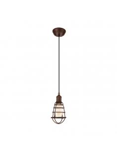 EGLO 49809 - PORT SETON Living Room Lamp in Antique Brown Steel