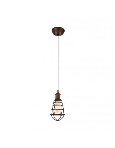 EGLO 49809 - PORT SETON Living Room Lamp in Antique Brown Steel