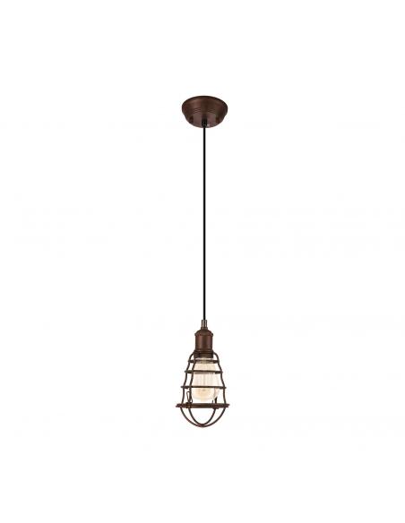EGLO 49809 - PORT SETON Living Room Lamp in Antique Brown Steel