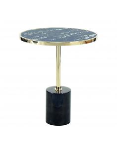 Black/Gold Side Table Ø46 -...