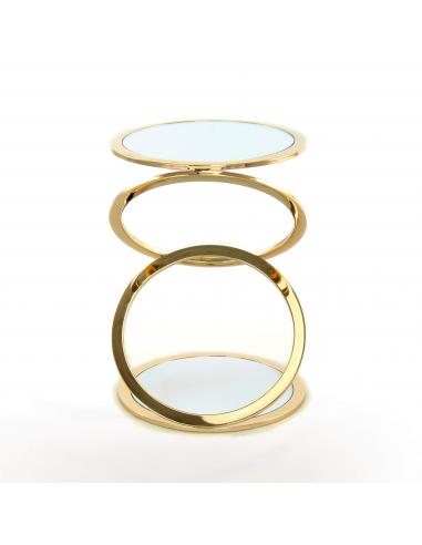 Gold Side Table Ø45 - SCHULLER Hoops