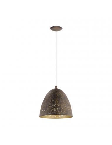 EGLO 49814 - SAFI Lámpara de Salón en Acero marrón, oro