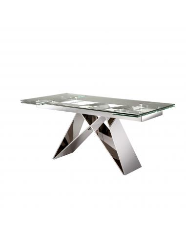 Extendable Steel Dining Table -...