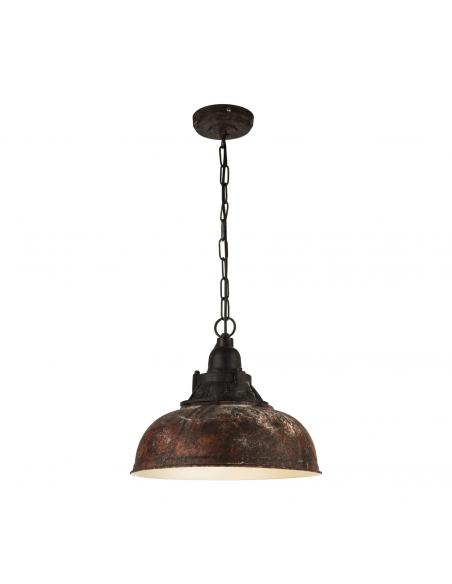 EGLO 49819 - GRANTHAM 1 Living Room Lamp in antique brown steel, beige