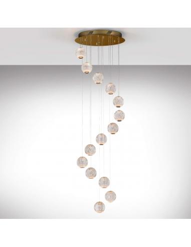 14 Led Lights Gold Lamp Ø50 -...