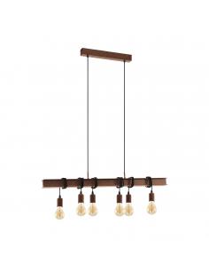 EGLO 49859 - TOWNSHEND 4 Living Room Lamp in antique brown steel