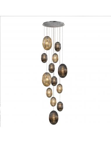13 light Smoke,Cognac lamp - SCHULLER...