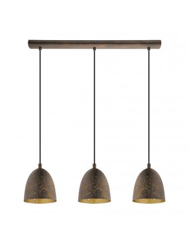 EGLO 49871 - SAFI Living Room Lamp in Brown, Gold Steel