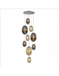 9-light Smoke lamp,...