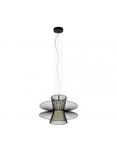 EGLO 97761 - CARNARO Pendant lamp in Steel and Textile