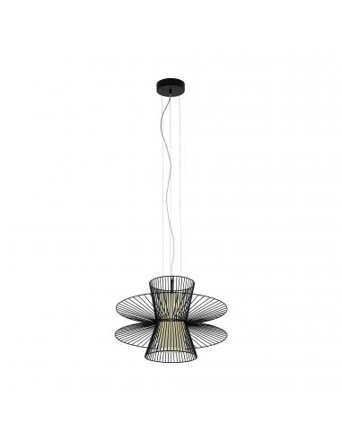 EGLO 97761 - CARNARO Pendant lamp in Steel and Textile
