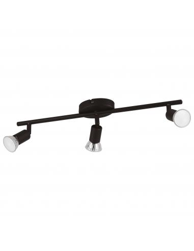 EGLO 32431 - BUZZ-LED Black Steel Spotlight 3 lights