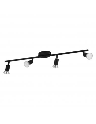 EGLO 32432 - BUZZ-LED Black Steel Spotlight 4 lights