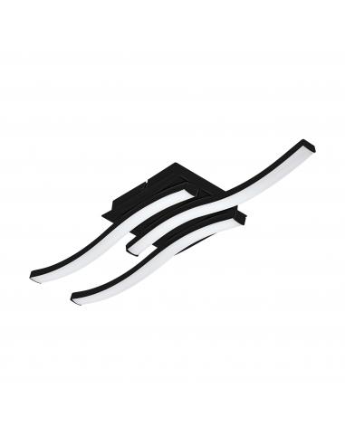 EGLO 75523 - CABEZAS 1 Plafón en Aluminio negro 50 cm