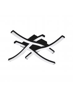 EGLO 75524 - HEADS 1 Black Aluminum Ceiling Light 42 cm