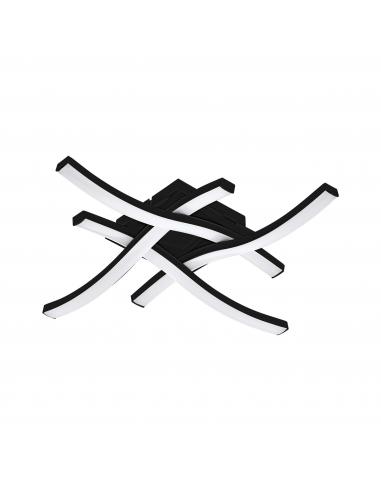 EGLO 75524 - CABEZAS 1 Plafón en Aluminio negro 42 cm