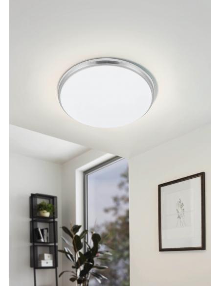 EGLO 75437 - MARUNELLA White Steel Ceiling Light 34 cm
