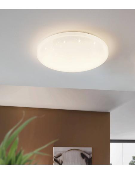 EGLO 75504 - POGLIOLA-S Ceiling light with glass effect 26 cm