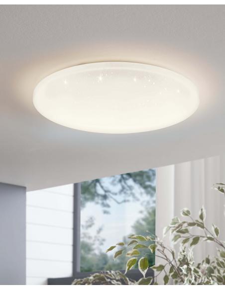 EGLO 75505 - POGLIOLA-S Ceiling light with crystal effect 31 cm