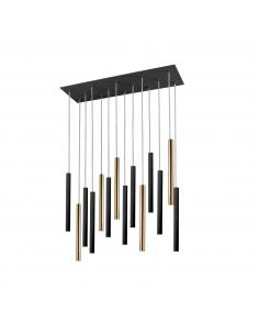 Gold/Black Lamp 14 lights -...