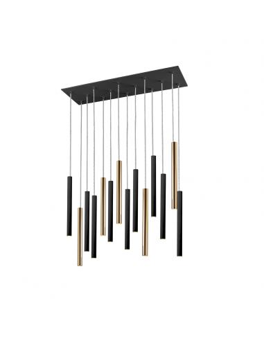 Gold/Black Lamp 14 lights - SCHULLER...