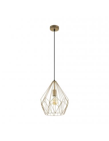 EGLO 49934 - CARLTON Living Room Lamp in Orange Gold Steel