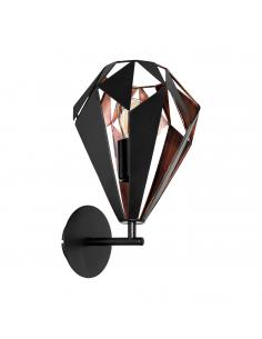 EGLO 49992 - CARLTON 1 Living Room Lamp in Black Steel, copper