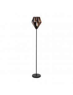 EGLO 49994 - CARLTON 1 Living Room Lamp in Black Steel, copper