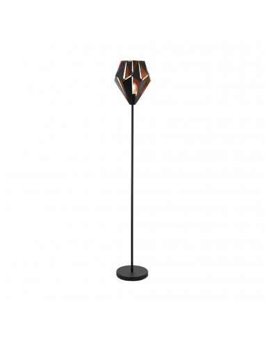 EGLO 49994 - CARLTON 1 Lámpara de Salón en Acero negro, cobre