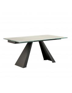 White extendable dining...