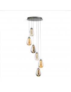 6 light lamp Chrome/Color -...