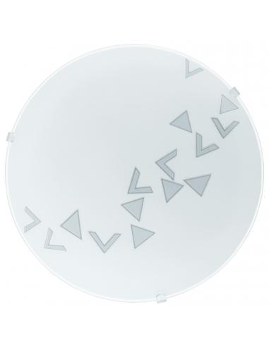 EGLO 80263 - MARS Living Room Lamp in White Steel and Satin Glass