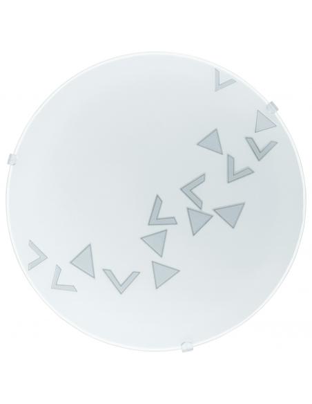 EGLO 80263 - MARS Living Room Lamp in White Steel and Satin Glass