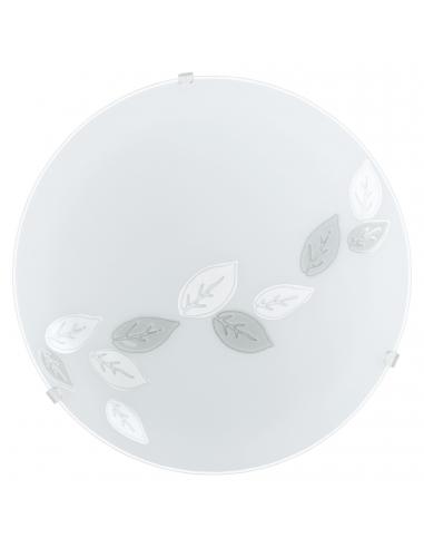 EGLO 80264 - MARS Living Room Lamp in White Steel and Satin Glass