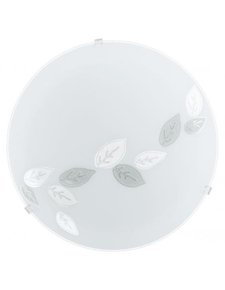 EGLO 80264 - MARS Living Room Lamp in White Steel and Satin Glass