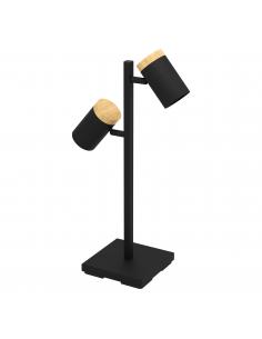EGLO 390069 - CARTAGENA Lámpara de mesa en Acero, madera