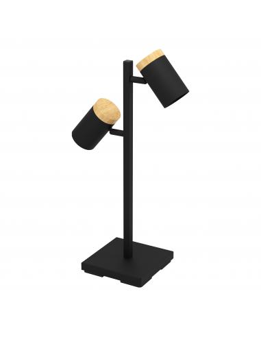 EGLO 390069 - CARTAGENA Lámpara de mesa en Acero, madera