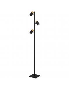 EGLO 390071 - CARTAGENA Floor lamp in Steel, wood
