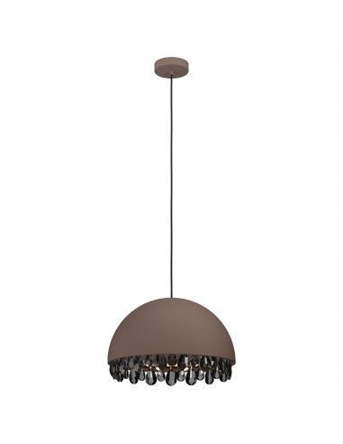EGLO 39948 - GAETANO 2 Pendant lamp in Steel and Steel, crystal