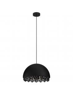 EGLO 39949 - GAETANO 2 Pendant lamp in Steel and Steel, crystal