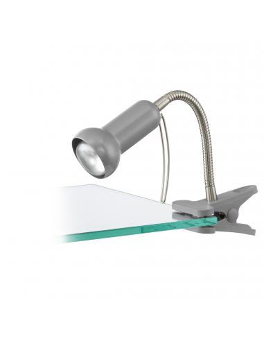 EGLO 81265 - FABIO LED Clip Lamp in Steel, silver plastic