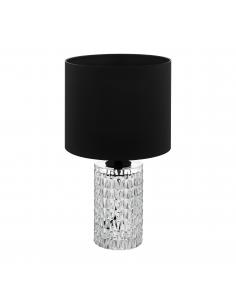 EGLO 39979 - SAPUARA Table Lamp in Steel and Textile, glass