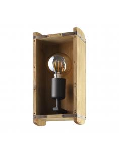 EGLO 43593 - WOOTTON Wall lamp in Wood, steel