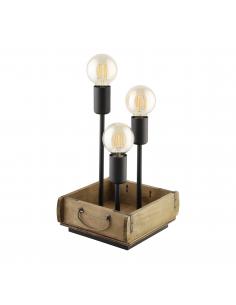 EGLO 43594 - WOOTTON Table lamp in Wood, steel