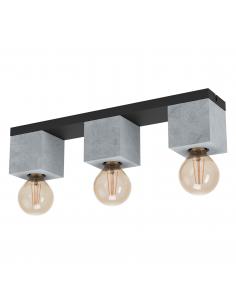 EGLO 43596 - PRESTWICK 3 Steel and Concrete Ceiling Lamp