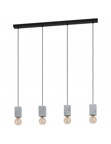 EGLO 43598 - PRESTWICK 3 Steel and Concrete Pendant Lamp