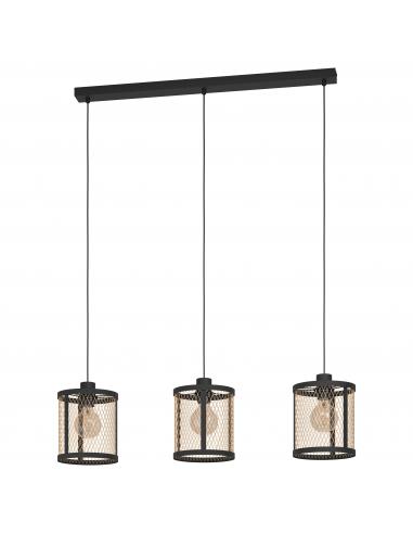 EGLO 43605 - DELLOW Pendant Lamp in Steel and Steel